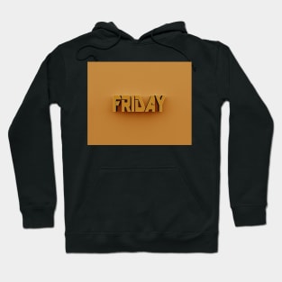 3D Text - Friday Hoodie